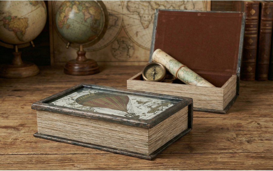 Pudełko ozdobne Travel imitacja książki 27 x 18 x 7 cm Dekor-Pap