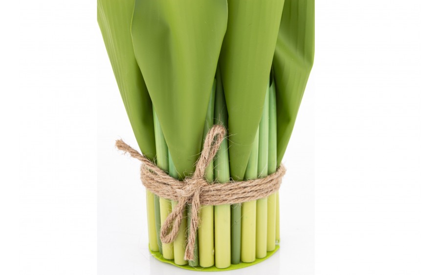 Bukiet 8 sztucznych tulipanów 38 cm żółte