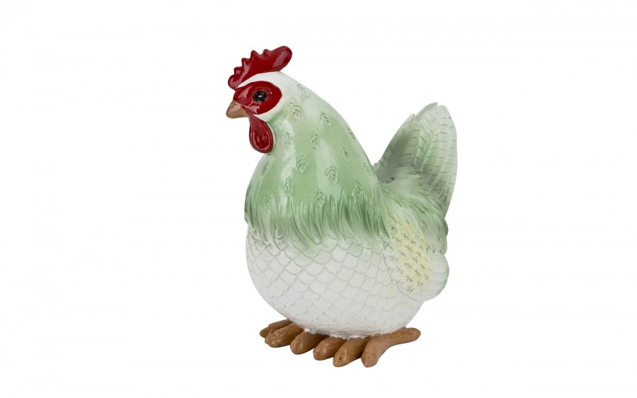 Kolorowa figurka kura Dekor-Pap 20x11x20,5 cm dekoracja wiosenna