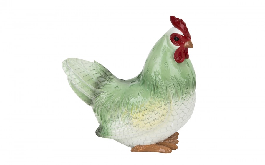 Kolorowa figurka kura Dekor-Pap 20x11x20,5 cm dekoracja wiosenna