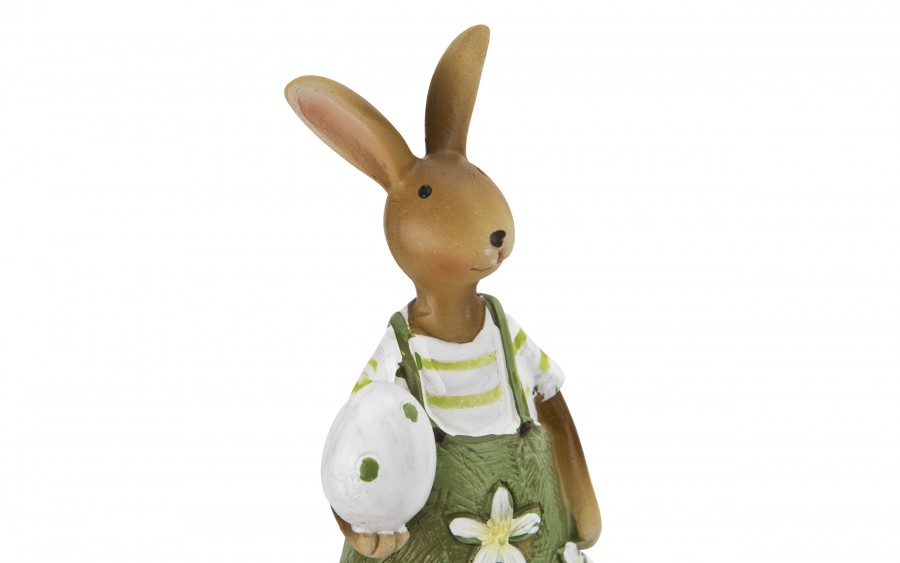 Figurka dekoracyjna Zając z zajkiem 16 cm VB0328