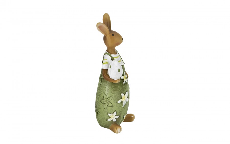 Figurka dekoracyjna Zając z zajkiem 16 cm VB0328