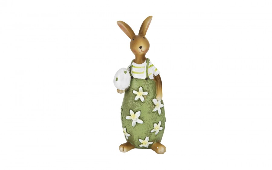 Figurka dekoracyjna Zając z zajkiem 16 cm VB0328