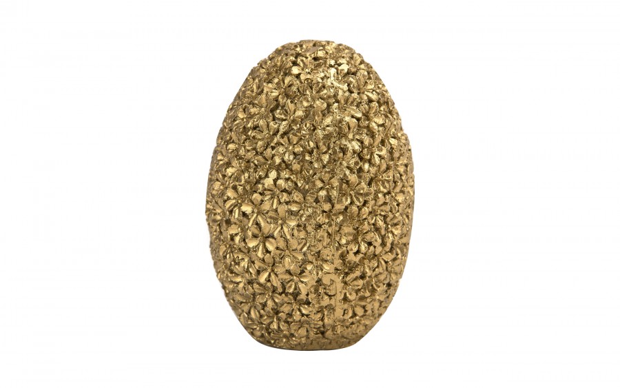 Ozdoba Jajko 10 cm złote GJ0386 z tworzywa