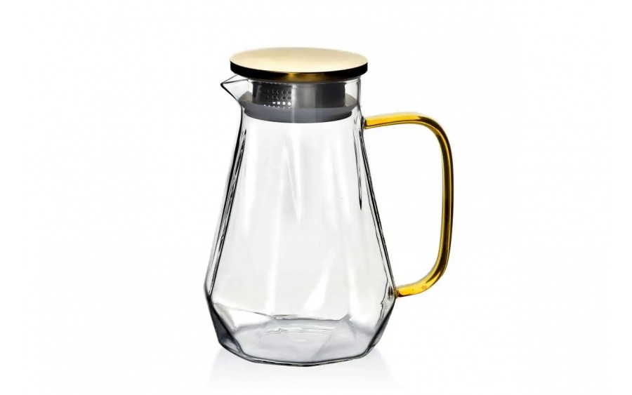 PETER Dzbanek szklany 1,4 l Affekdesign by Mondex, szkło borokrzemowe z sitkiem