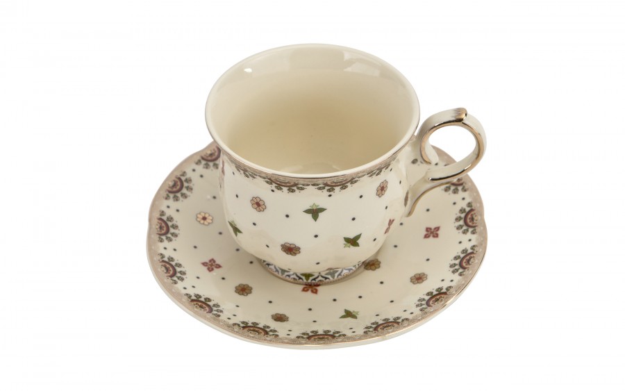 Komplet 6 filiżanek 260 ml ze spodkami Casablanca DUO