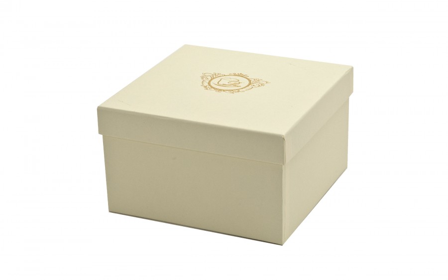 Kubek 450 ml Casablanca DUO, porcelana śmietankowa ze złoceniem