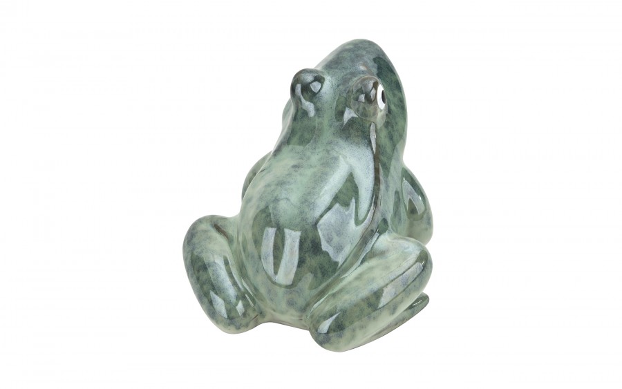 Żaba ceramiczna Dekor-Pap 14x12,5x10,5 cm, ozdoba wielkanocna i wiosenna
