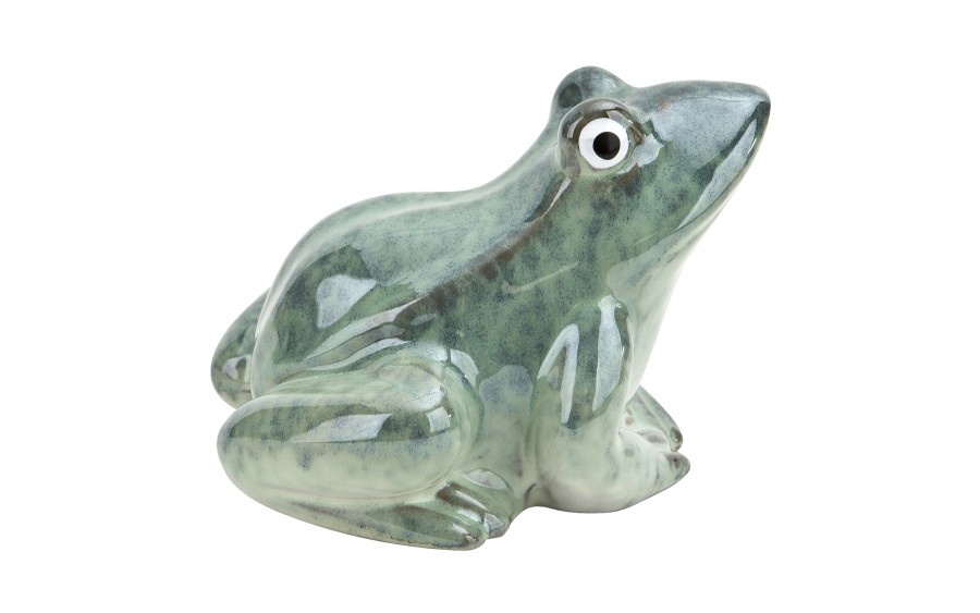 Żaba ceramiczna Dekor-Pap 14x12,5x10,5 cm, ozdoba wielkanocna i wiosenna