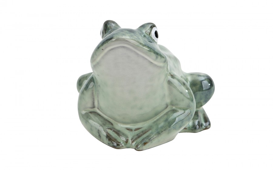 Żaba ceramiczna Dekor-Pap 14x12,5x10,5 cm, ozdoba wielkanocna i wiosenna