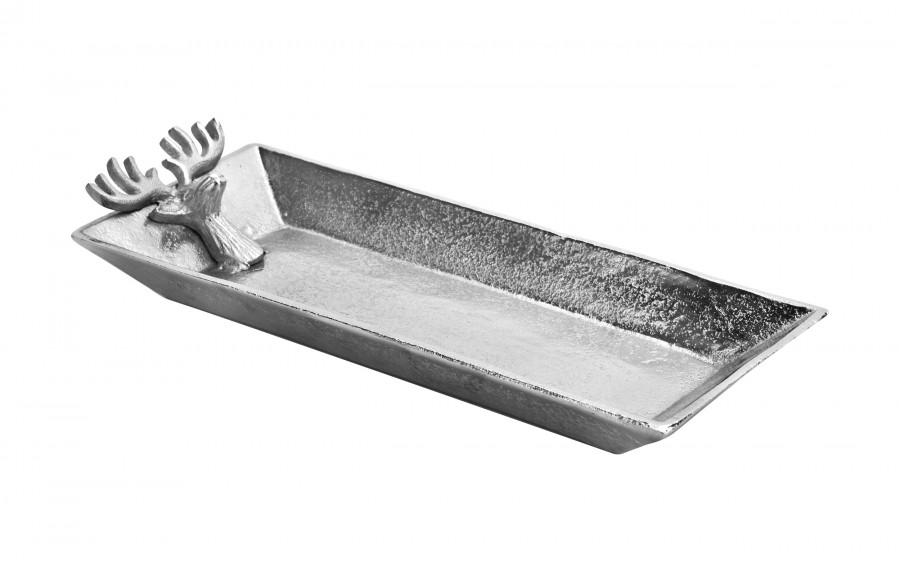 Taca dekoracyjna 39x15,5 cm Głowa Jelenia