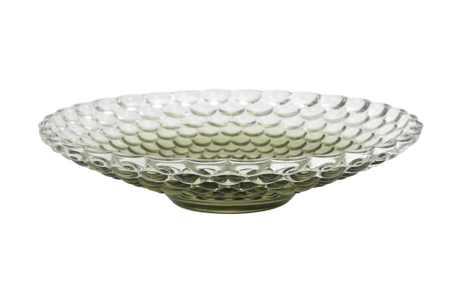 Patera szklana dekoracyjna 249cm Dekor-Pap JK0441 do owoców i deserów
