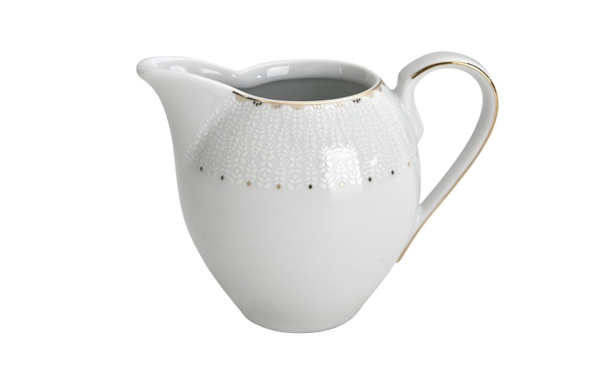 Serwis kawowy 12 osób Chodzież Bella porcelana złota elegancka