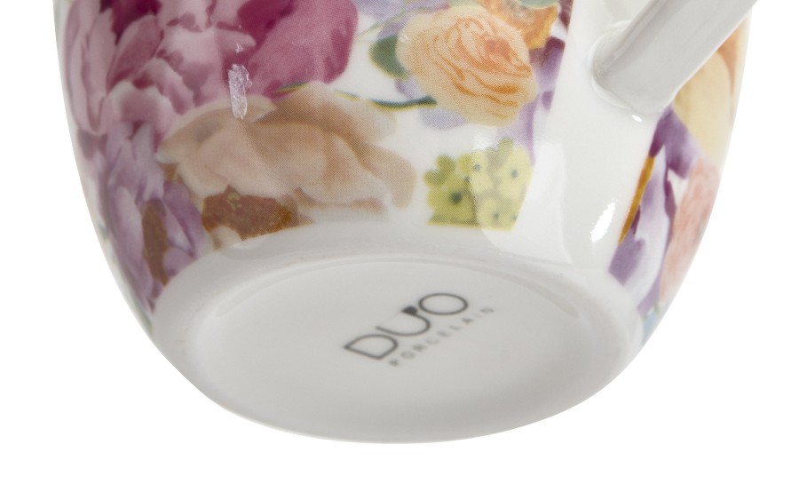 Kubek porcelanowy 460 ml June w koszyczku