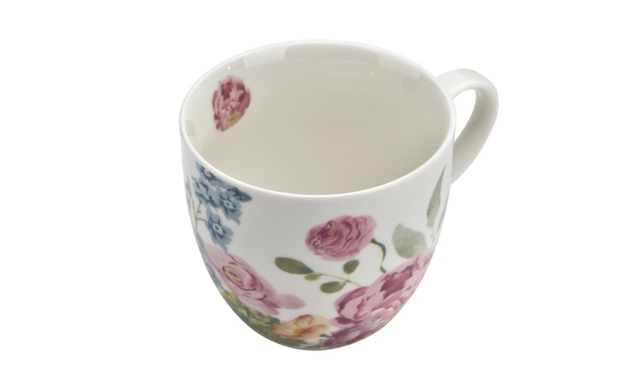 Kubek porcelanowy 460 ml June w koszyczku