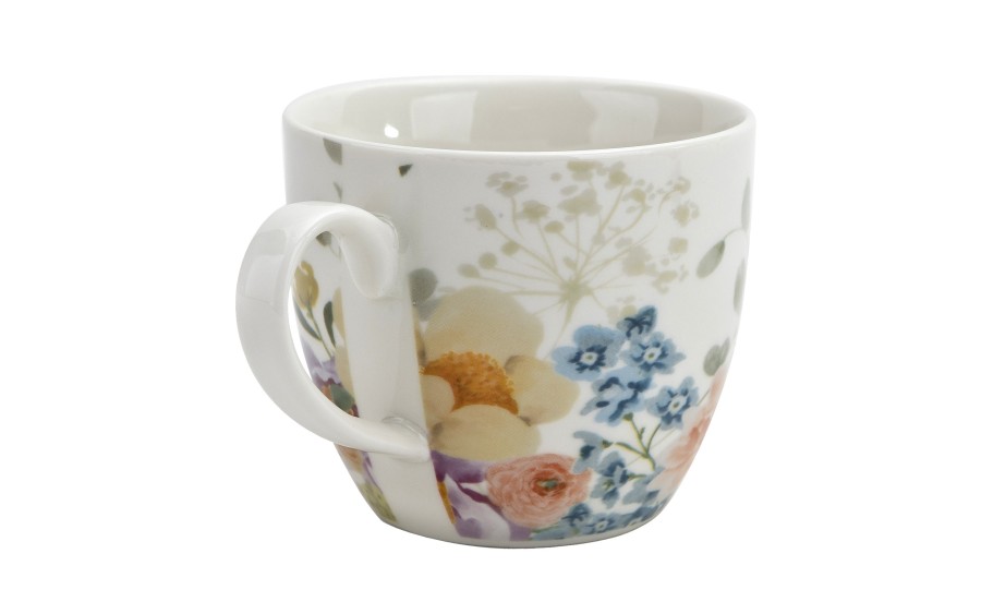 Kubek porcelanowy 460 ml June w koszyczku