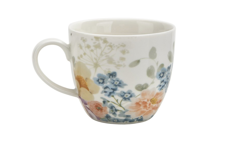 Kubek porcelanowy 460 ml June w koszyczku