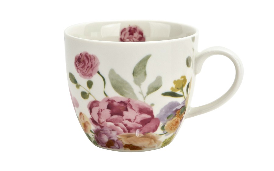 Kubek porcelanowy 460 ml June w koszyczku