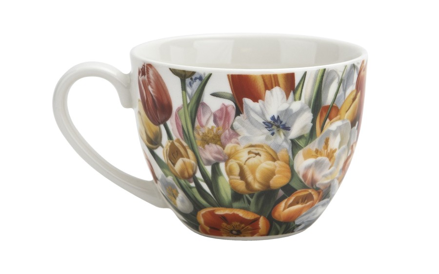 Komplet 2 filiżanek 270 ml + spodki Tulipany