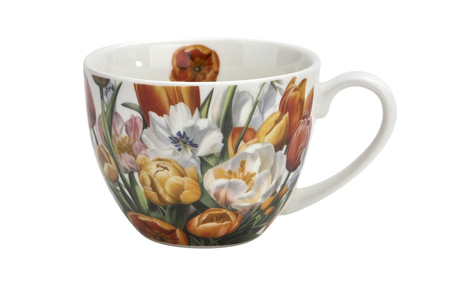Komplet 2 filiżanek 270 ml + spodki Tulipany