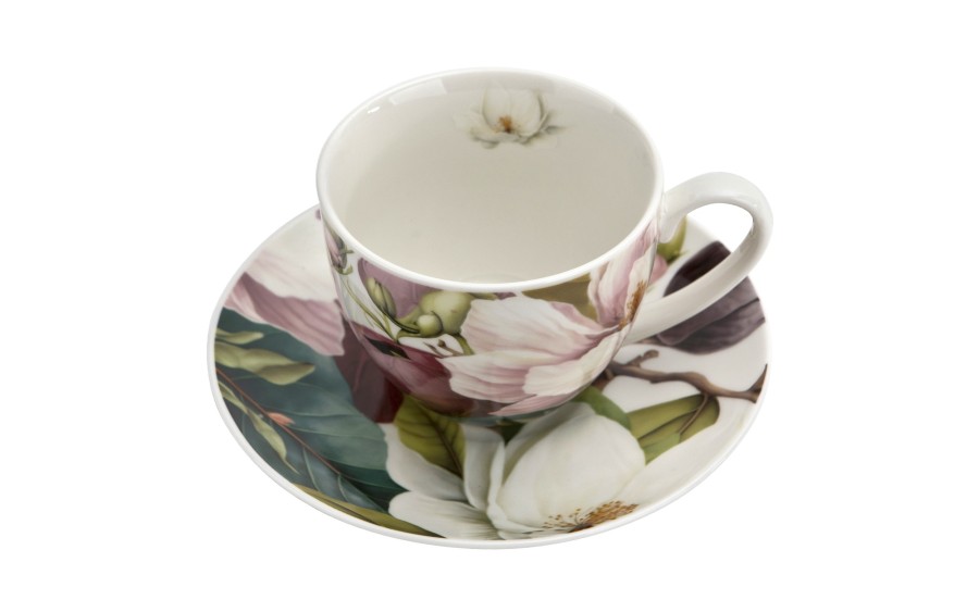 Komplet 2 filiżanek 270 ml + spodki Magnolie