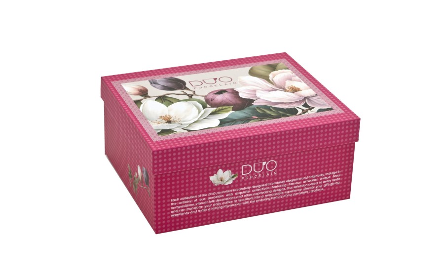 Komplet 2 filiżanek 270 ml + spodki Magnolie