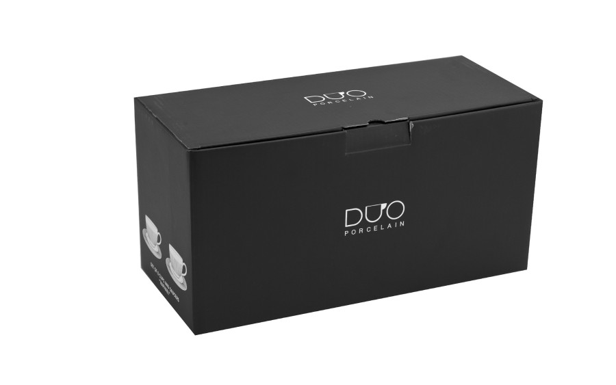 Komplet 6 filiżanek 250 ml + spodki Diamond