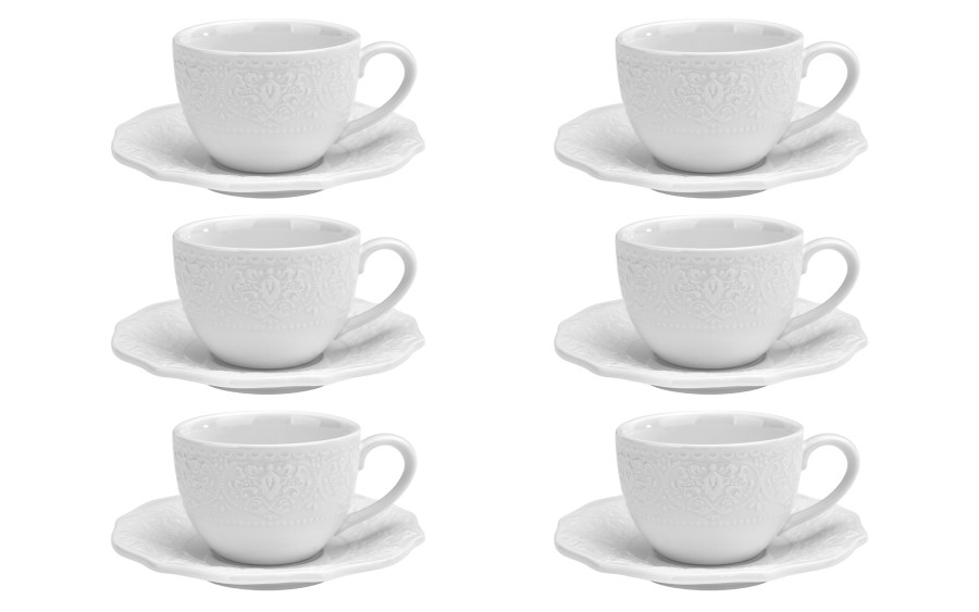Komplet 6 filiżanek 210 ml + spodki Alice