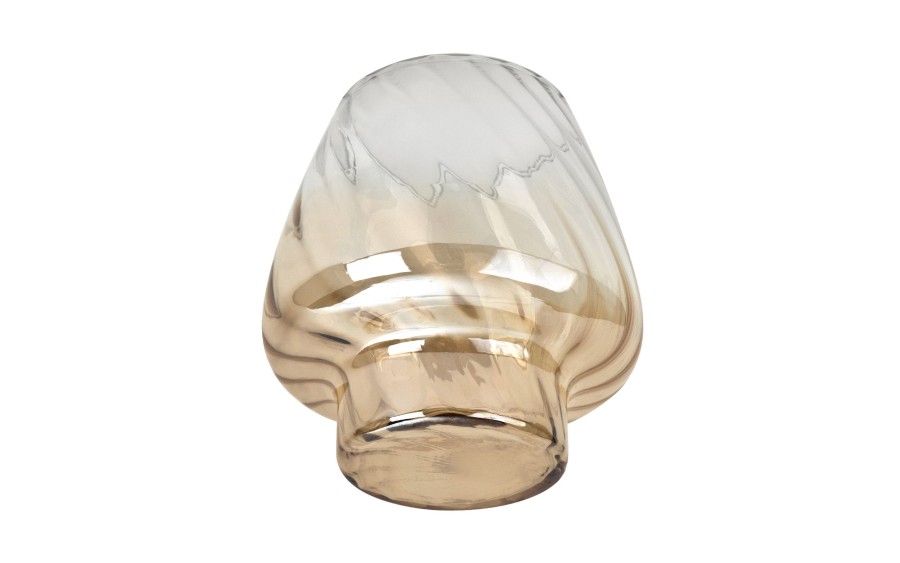 Salaterka szklana bursztynowa 16x18 cm Dekor-Pap JK0450 – elegancka misa na stół