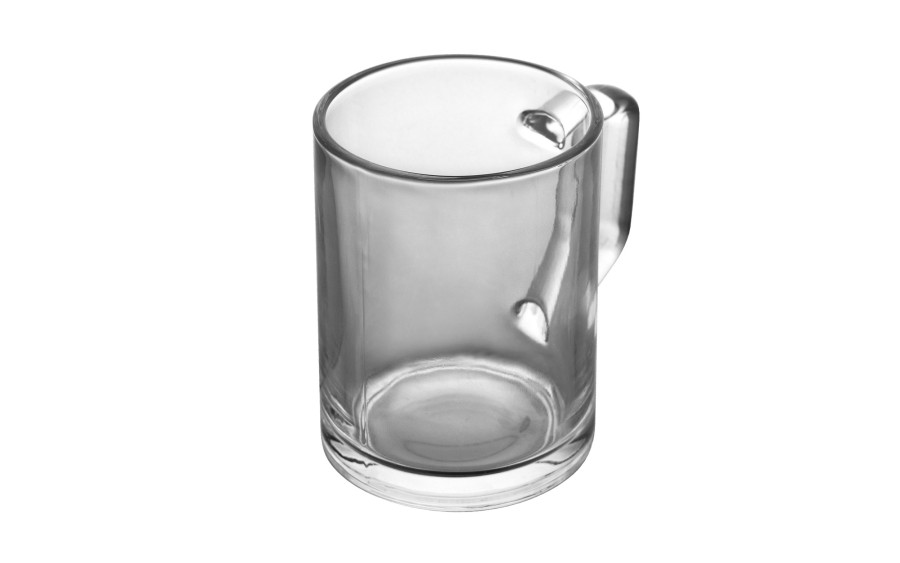Szklany kubek do herbaty 7x11x10 cm – elegancki kubek HORECA z uchem