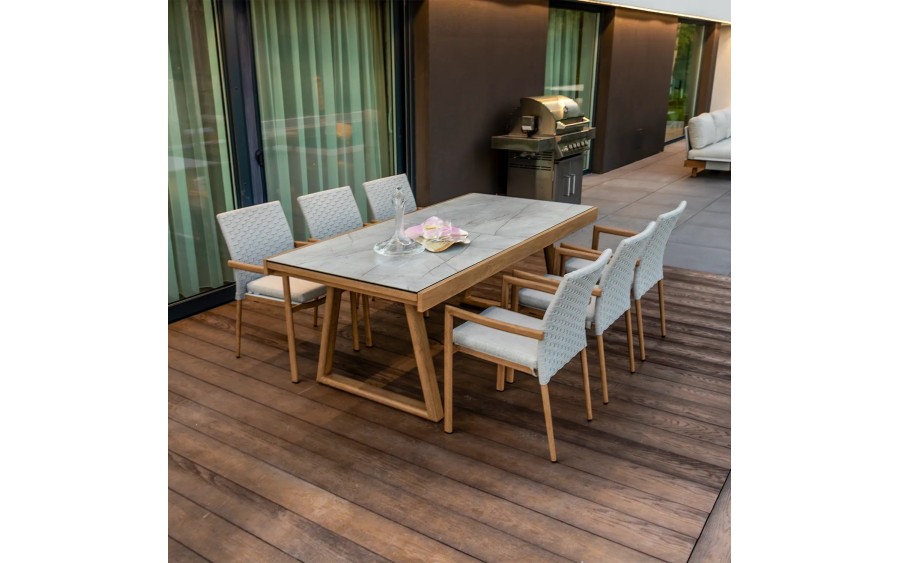 Stół ogrodowy rozkładany LOUNGE OAK 200-300 cm Couture Jardin HPL