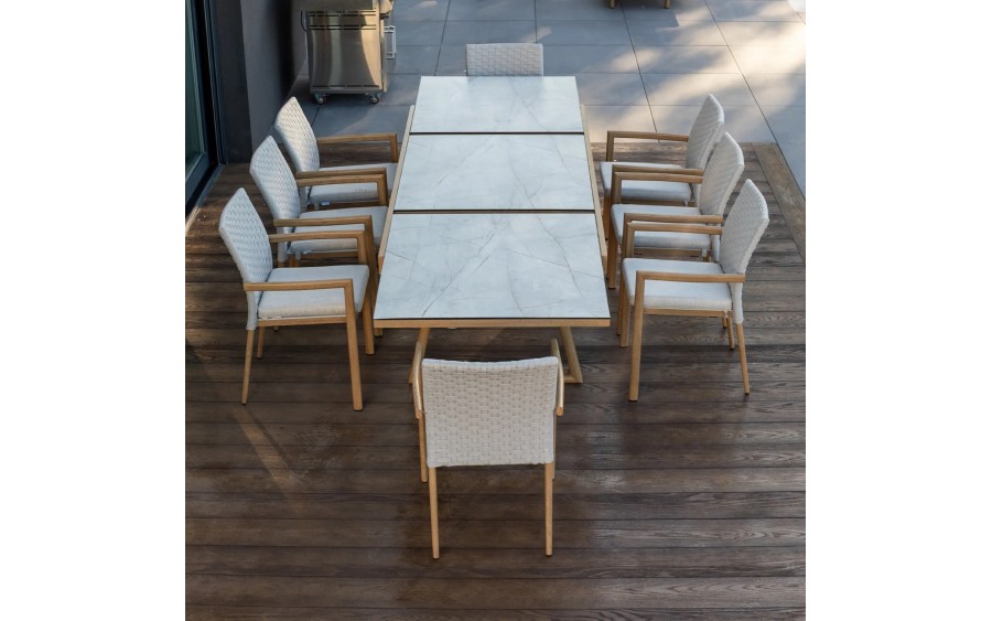 Stół ogrodowy rozkładany LOUNGE OAK 200-300 cm Couture Jardin HPL