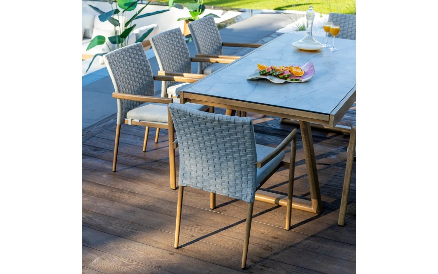 Stół ogrodowy rozkładany LOUNGE OAK 200-300 cm Couture Jardin HPL