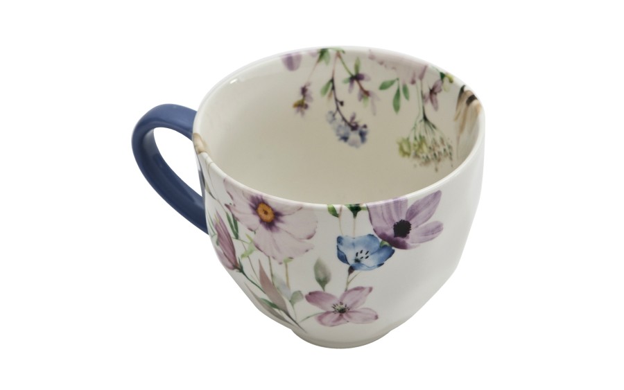 Kubek porcelanowy 450 ml Blossy niebieski 21708