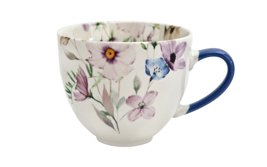 Kubek porcelanowy 450 ml Blossy niebieski 21708