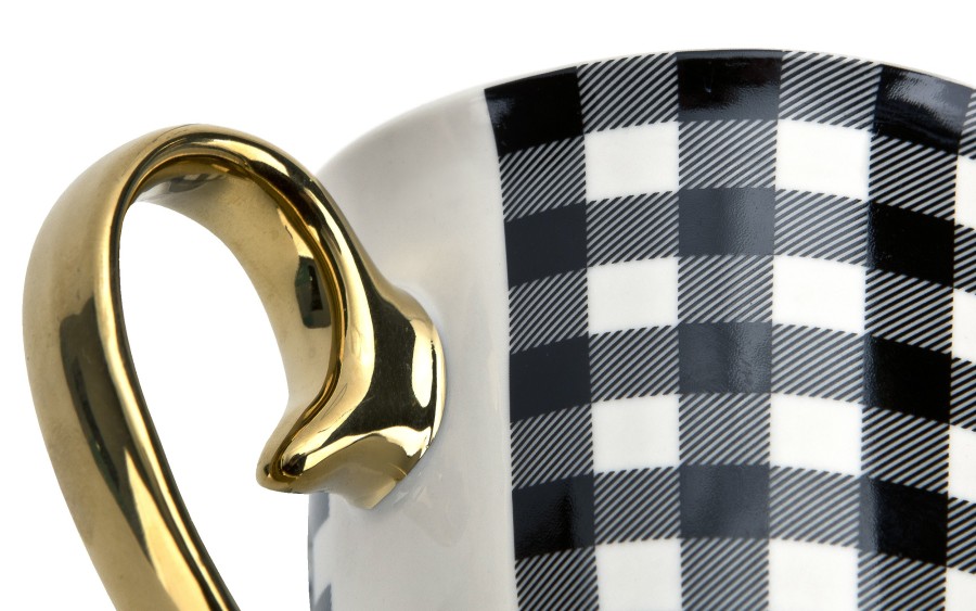 Kubek porcelanowy Diana Gold Kratka 19997