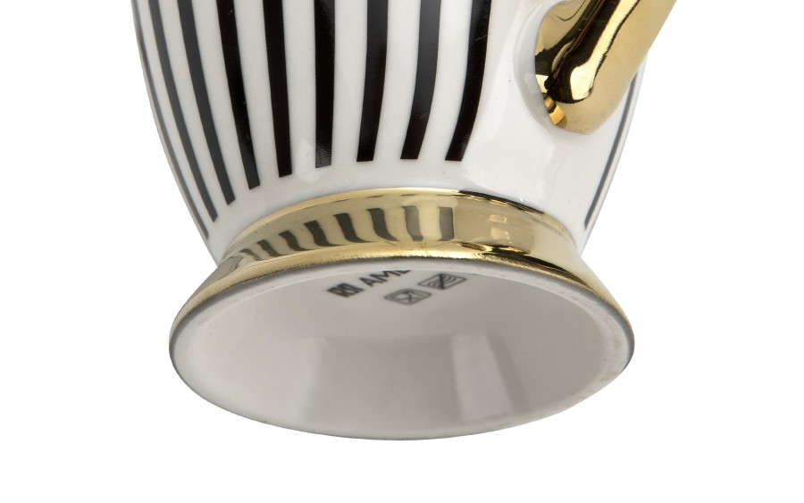 Kubek porcelanowy Diana Gold Paski 19996