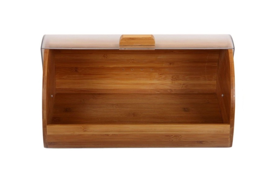 Chlebak drewniany 39x28x18,5 Gordon z plastikową pokrywą AMBITION