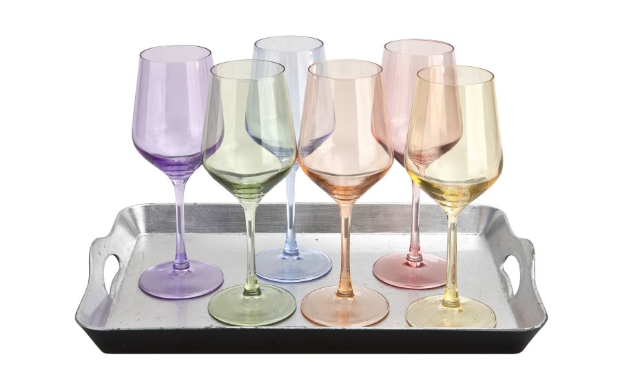 Komplet 6 kieliszków 470 ml Joyful mix kolorów