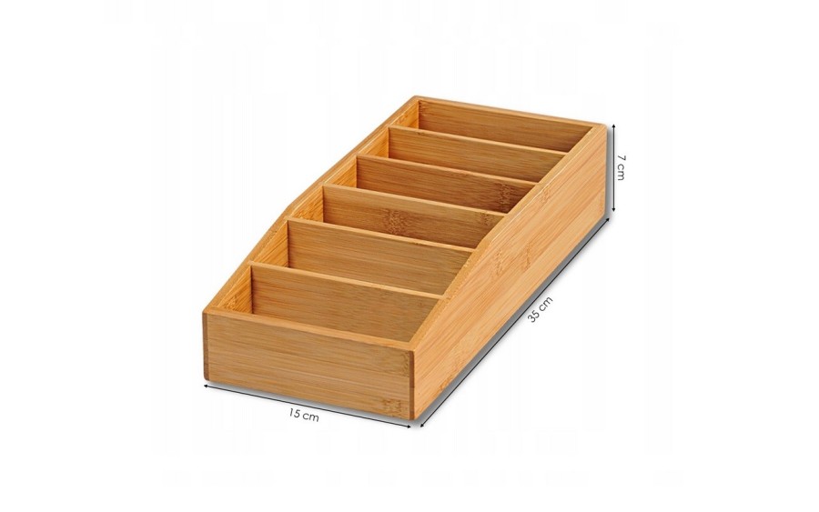 Oranizer na przyprawy 15x35 cm Kesper 70822 bambusowy