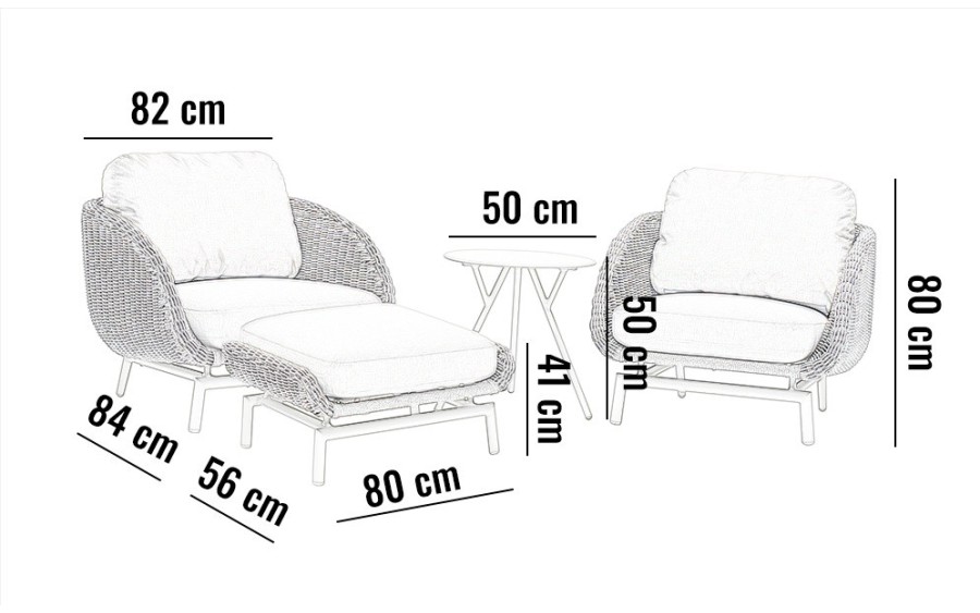 Zestaw mebli ogrodowych SCOOP I