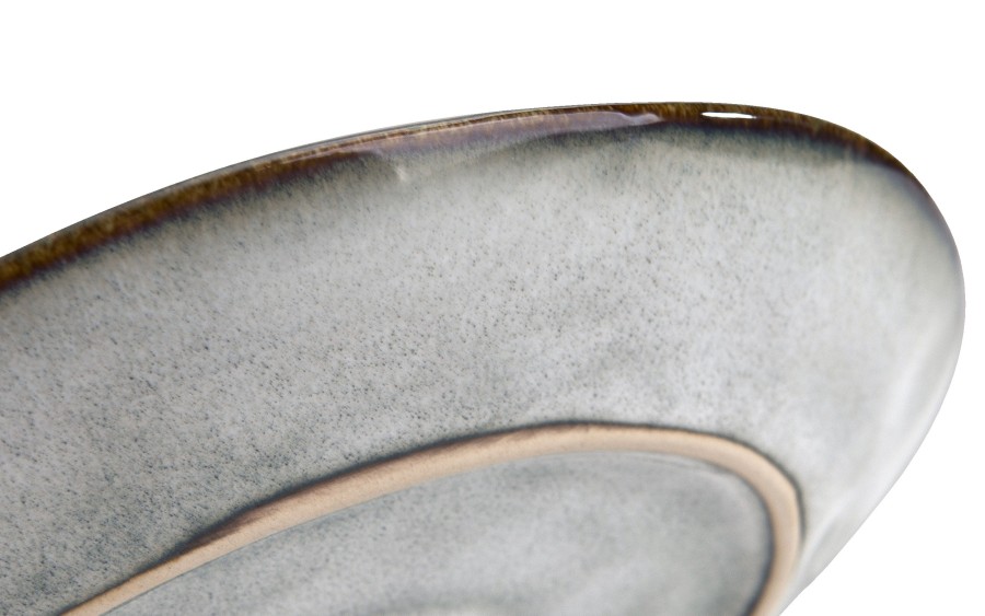 Serwis obiadowy ceramiczny OMBRES 18 el. zielono-szary MPLCO
