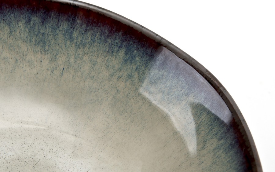 Serwis obiadowy ceramiczny OMBRES 18 el. zielono-szary MPLCO