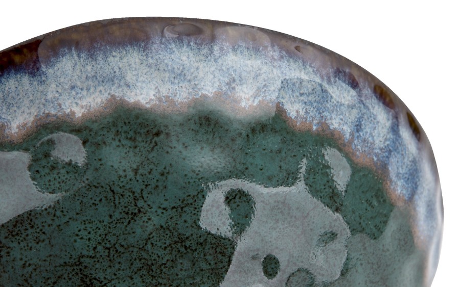Serwis obiadowy ceramiczny OMBRES 18 el. zielono-szary MPLCO