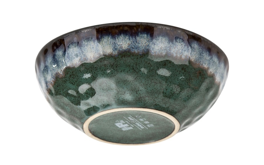 Serwis obiadowy ceramiczny OMBRES 18 el. zielono-szary MPLCO