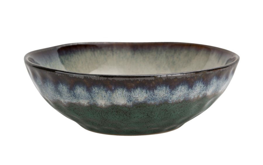 Serwis obiadowy ceramiczny OMBRES 18 el. zielono-szary MPLCO