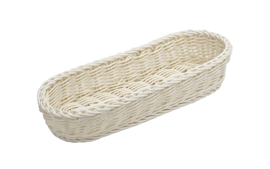 Koszyk na sztućce 27x11x7 cm Sino kremowy