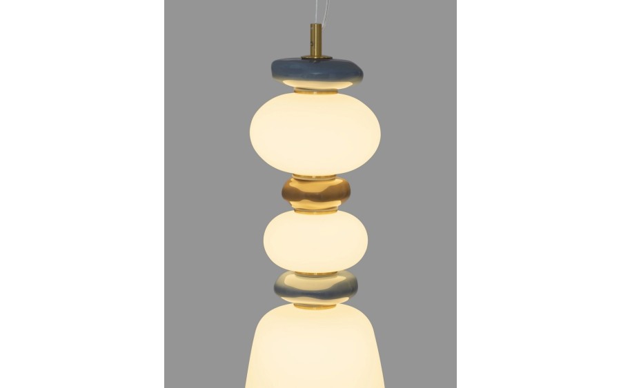 Lampa wisząca PALO LED Nova Luce złoto/niebieska