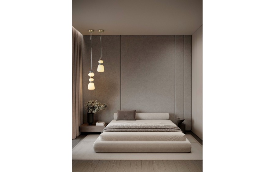 Lampa wisząca PALO LED Nova Luce złoto/niebieska