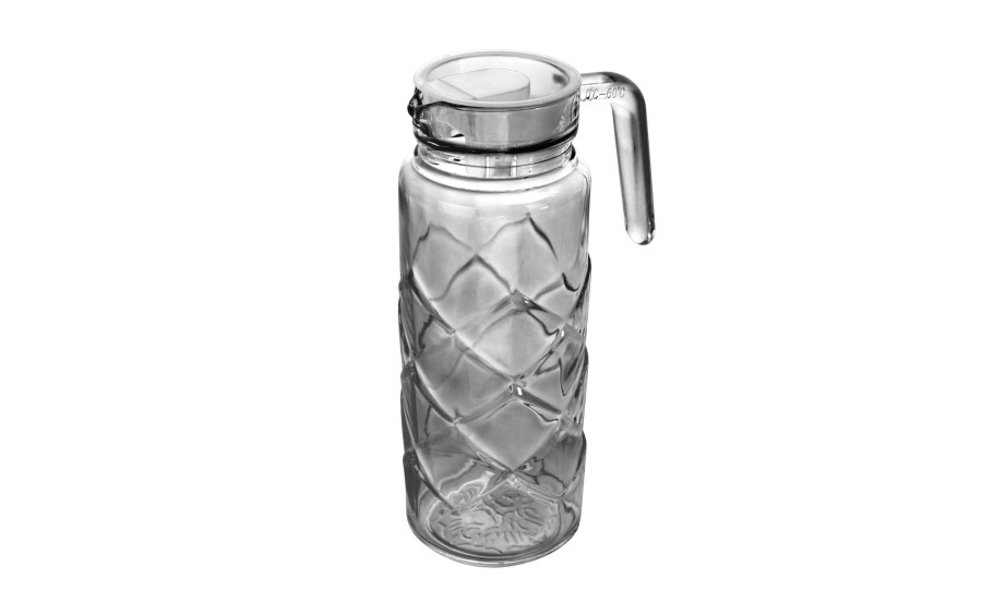 Dzbanek z pokrywką MIKKEL 1L – elegancja zamknięta w szkle